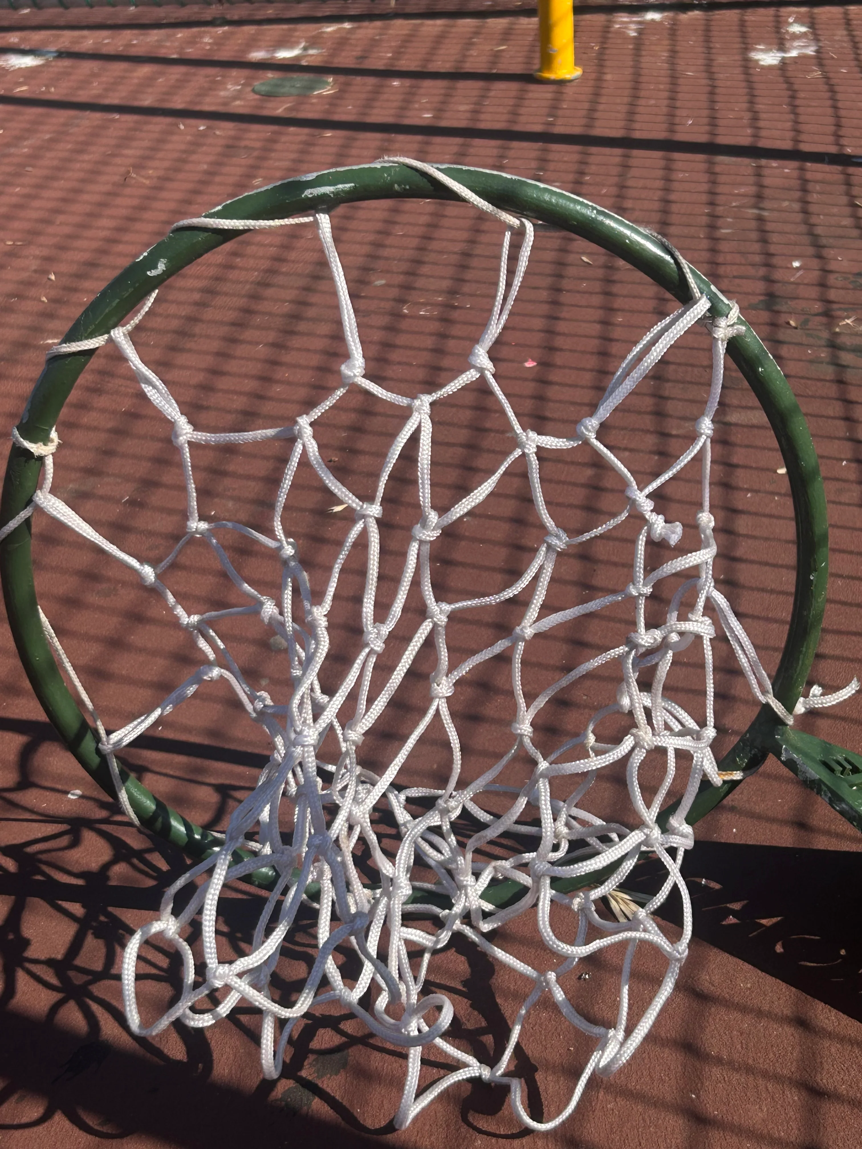 Netball Post with Junior and Senior Hoops + Sleeve (Galvanized) - Image 8